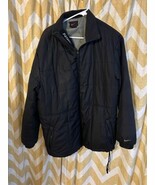 Vintage Nike Lined Puffer Jacket Long Coat Men’s Large L Y2K 90s - $89.09