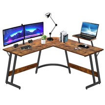 L Shaped Computer Desk Corner Office L-Shaped Desks For Small Space Home Student - £145.41 GBP