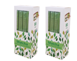 Lot of 2 Harmony Matcha Organic Tea Powder Green Tea - 80 Tea Tubes - £34.91 GBP