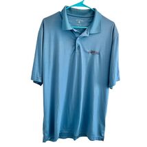 Vtg Cleveland Indians Light Blue Short Sleeve Antigua Golf Polo Shirt L - $25.64
