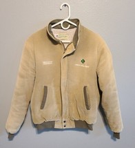 Vintage Land O Lakes Cordaroy Chore Jacket Coat Faux Sherpa Shearling Mens M USA - £38.51 GBP