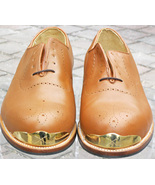 Men Brown Brogue Gold Toe golf shoes by Vecci - $210.00