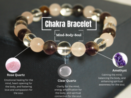 Mind, Body And Soul Bracelet | Balancing Crystal Bracelet |  Healing Crystal | - £15.16 GBP