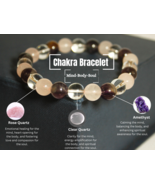 Mind, Body And Soul Bracelet | Balancing Crystal Bracelet |  Healing Crystal | - £15.02 GBP