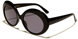 New 50&#39;S 60&#39;S Retro Round Women&#39;s Black Frame Black Lens Sunglasses UV400 P6279 - £7.40 GBP