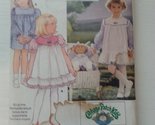 Butterick 3086 Sewing Pattern Cabbage Patch Kids Girls Dress Pinafore Do... - $11.76
