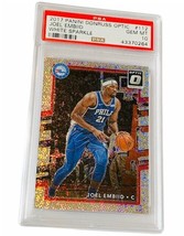 Joel Embiid White Sparkle SP Gem Mint PSA 10 Insert 2017 Optic 76ers insert 112 - $940.50