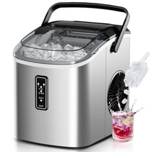 EUHOMY Ice Maker Countertop, 9 Cubes Ready in 6 Mins, 26lbs/24H, Self-Cl... - £194.90 GBP