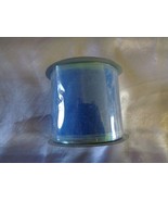 Wire-Edged Ribbon (new) 2.5&quot; x 9&#39; Soft Blue\Blue Sparkle - £6.15 GBP