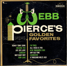 Webb Pierce - Webb Pierce&#39;s Golden Favorites (LP) (G+) - $2.84