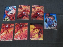 Lot of 7 Fleer Ultra Spider-Man Carnage USA Trading Cards - £7.90 GBP