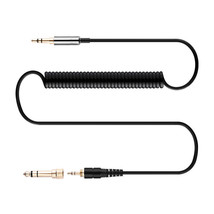 Coiled Spring Audio Cable For Audio technica ATH-WS660BT WS990BT WS1100iS - £16.41 GBP