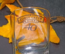 Forty Creek | 40 Creek Canadian Whisky lo-ball glass. Etched-glass branding. - $37.06