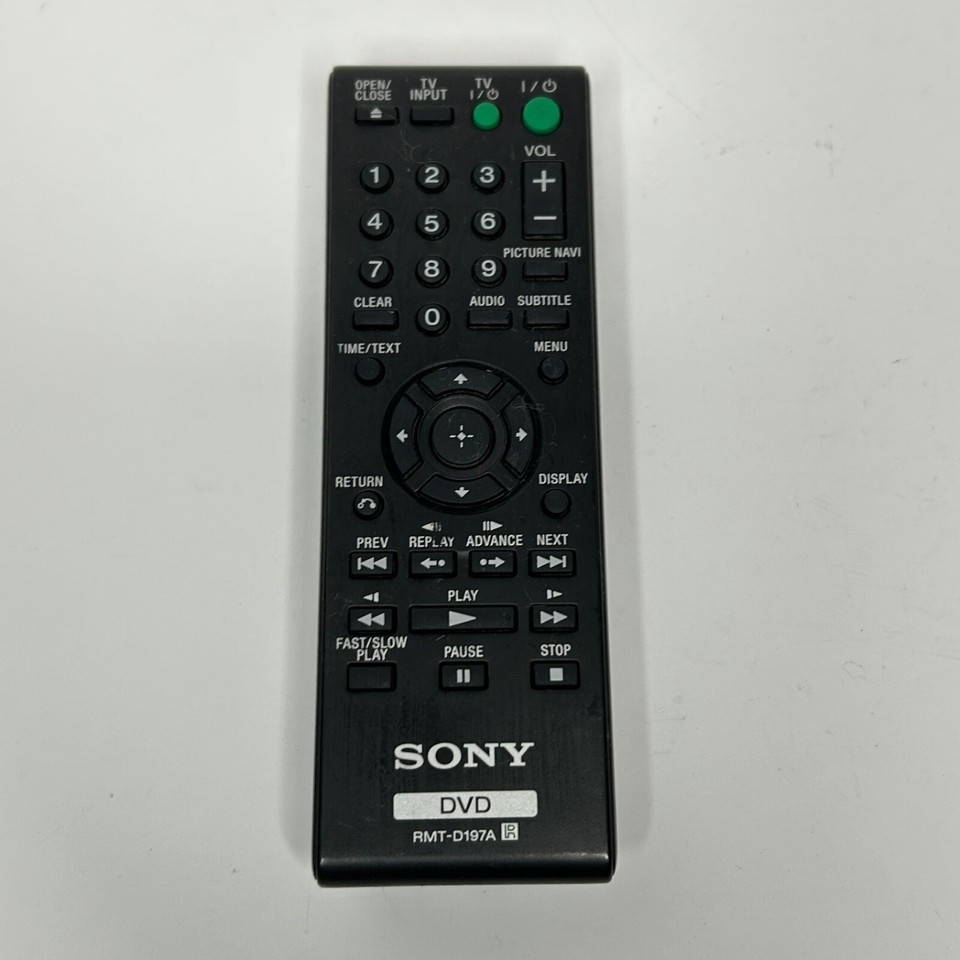SONY RMT-D197A Remote Control for DVD Players: DVP-SR200P DVP-SR400HP DV... - $6.93