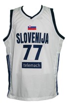 Luka Doncic #77 Slovenia Basketball Jersey Sewn White Any Size - $34.99