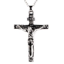 Cross Jesus Necklace Pendants Fine Gold Chain - £9.66 GBP+