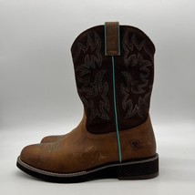 Ariat Delilah 10021457 Womens Brown Leather Pull On Western Boots Size 8 B - £43.50 GBP