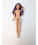 Barbie Skipper Brunette Purple Streak Hair Blue Eyes Nude 2010 body 2016... - $16.83