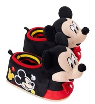Mickey Mouse Disney Junior Plush Rubber Bottom Slippers Toddler&#39;s Size 9-10 Nwt - £18.80 GBP
