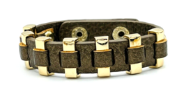 Premier Designs KENZIE Metallic Faux Leather Bracelet - £17.12 GBP