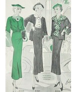 1935 Fifth Avenue Modes Betty Wales Women&#39;s Fashion Magazine 18 Pages - $11.88