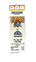 Apr 30 1999 Colorado Rockies @ Pittsburgh Pirates Ticket Larry Walker 2 HR - £31.14 GBP