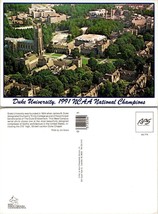 North Carolina Durham Duke University 1991 NCAA National Champions VTG Postcard - £7.39 GBP