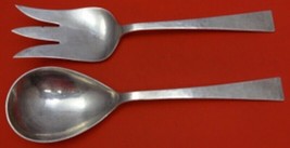 Starlit by Allan Adler Sterling Silver Salad Serving Set AS 10&quot; - £557.82 GBP