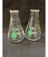 Kimble KIMAX Glass  Graduated Erlenmeyer Flask Narrow Mouth 2/250s - £15.48 GBP