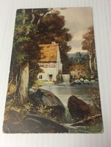 Antique Lyon , Montana . Old Water Mill -Post Card 1910. Dated 1 - 20 - 1910 - £6.37 GBP