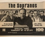 Sopranos Tv Series Print Ad Vintage James Gandolfini Edie Falco TPA5 - £4.66 GBP