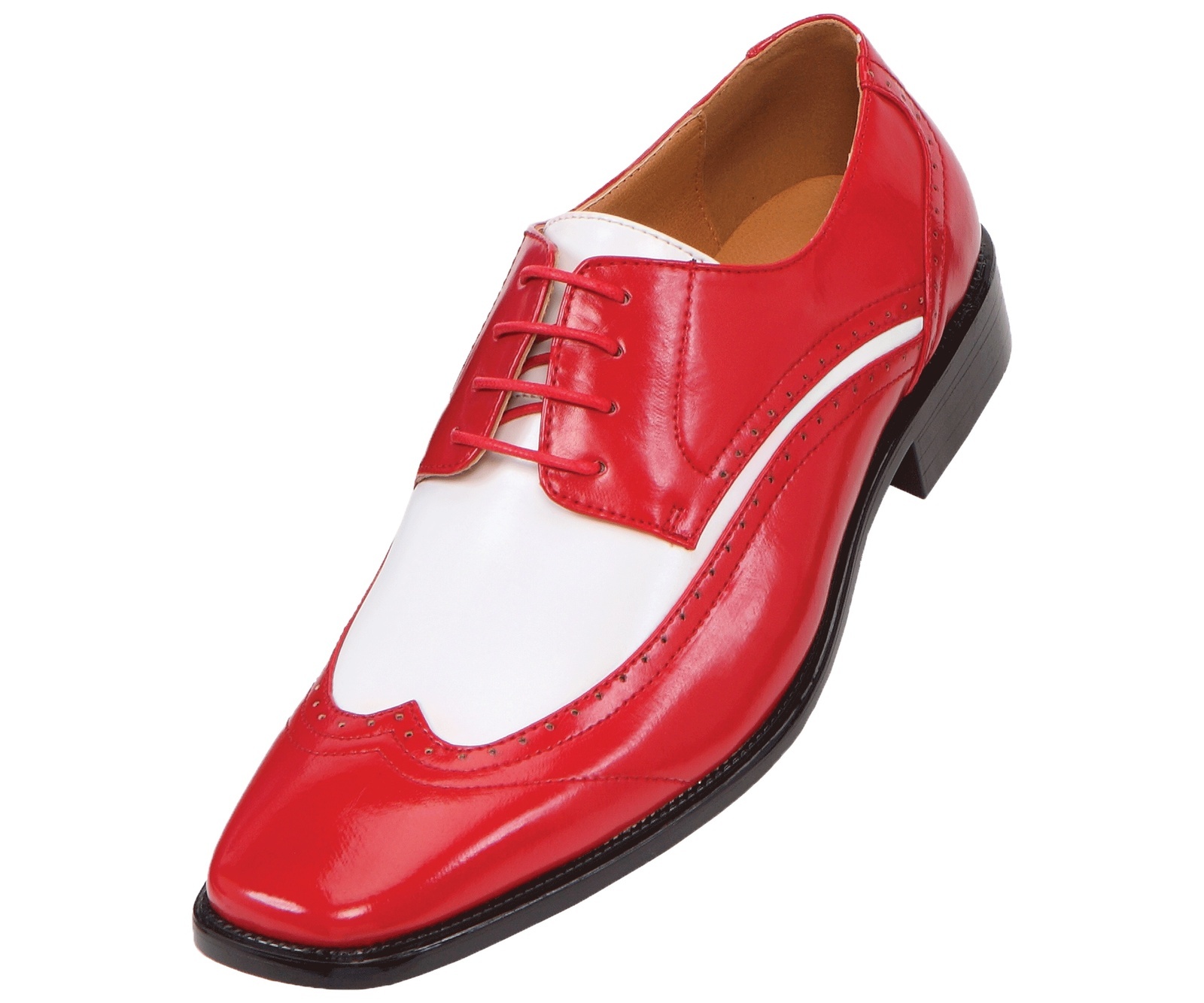 NEW Handmade mens Red and White leather shoes, Mens fashion formal leather shoes