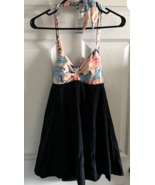 Summermae Women&#39;s Medium Black Piece Swimsuit Skirt Shorts - £16.11 GBP