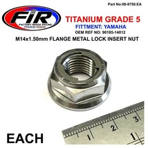 new yamaha rear wheel axle spindle metal lock insert nut titanium YZ85 2... - £15.66 GBP