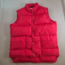 Vintage L.L. Bean Goose Down Puffer Vest Men’s Long 1424BL Made USA Red - $109.95