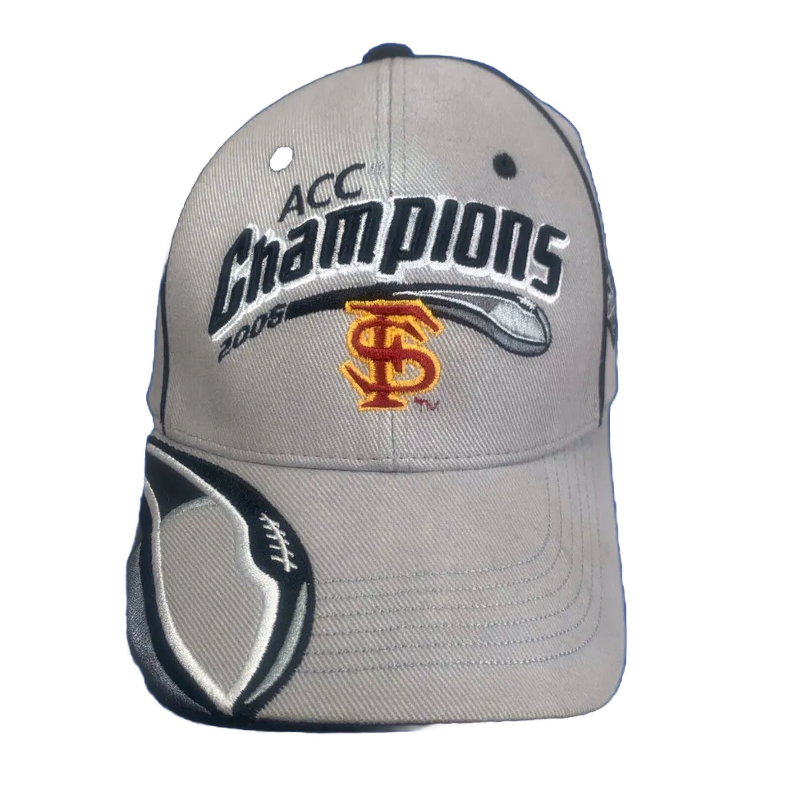 ACC Tournament Champions SF 2005 Baseball Cap Hat Adjustable Hook & Loop Closure - £10.14 GBP