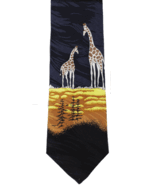 Giraffe Animal DARK BLUE Necktie - $19.99