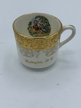 Vintage Special Sabin Crest-O-Gold Handpainted 22k gold Teacup Washington D.C. - £13.78 GBP