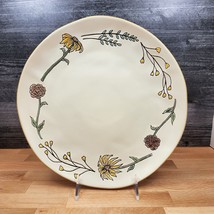 Floral Plate Decorative Flowers Embossed 11&quot; Party Platter by Blue Sky - £14.90 GBP