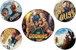 The Goonies (Treasure) Badge Pack – 5 Collectible Pin Backed Badges - $8.00