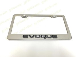 3D EVOQUE Badge Emblem Stainless Steel Chrome Metal License Plate Frame ... - $22.68