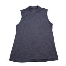 Champion Shirt Womens S Blue Tank Sleeveless Mock Neck Stretch Pullover - $18.69