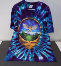 1993 Grateful Dead Eugene Oregon Concert Owl w/ Rose Short Sleeve T Shir... - £146.42 GBP