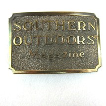 Vintage 1982 Southern Outdoors Magazine Belt Buckle Metal Great American... - £15.62 GBP