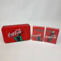 Coca-Cola Playing Cards 2 Decks New In Collector Tin Vintage  - $17.67