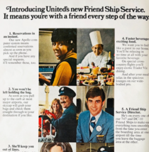 1972 United Airlines Advertisement Friend Ship Service Aviation Vintage ... - $28.24 CAD