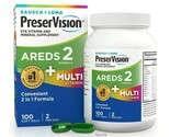Bausch+Lomb PreserVision EyeVitamin Areas 2 + Multi, 100 Soft Gels Exp 6... - £14.90 GBP