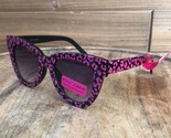 NWT Betsey Johnson Large Cat Eye Gradient Lens Sunglasses with Pink Anim... - $27.88