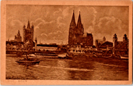 Postcard Koln City in Gothic Art. Germany Cardboard Sepia 1919 5.5 x 3.5 inches - £6.72 GBP
