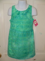 Circo Green/Yellow  Eyelet Dress Size 4/5 XS Girl&#39;s NEW HTF - £11.45 GBP